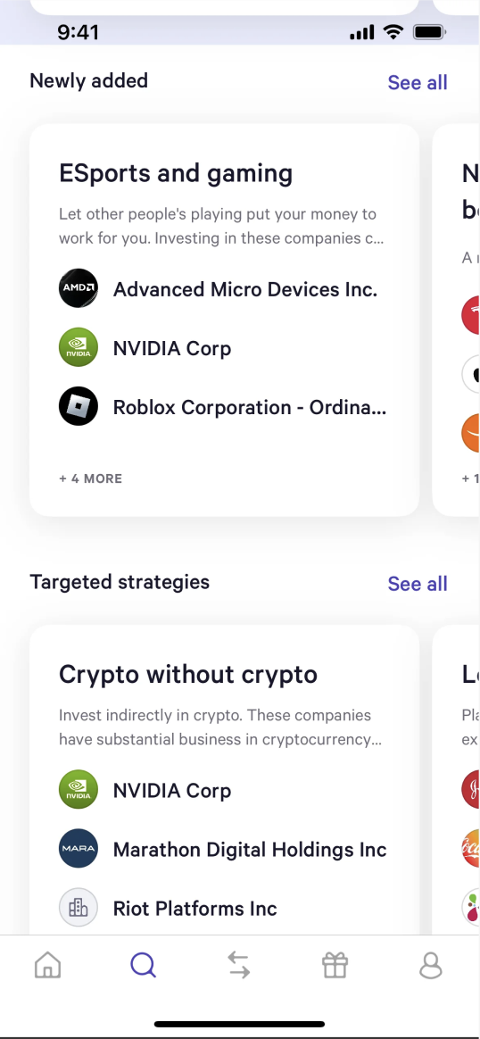 Product interface example 9