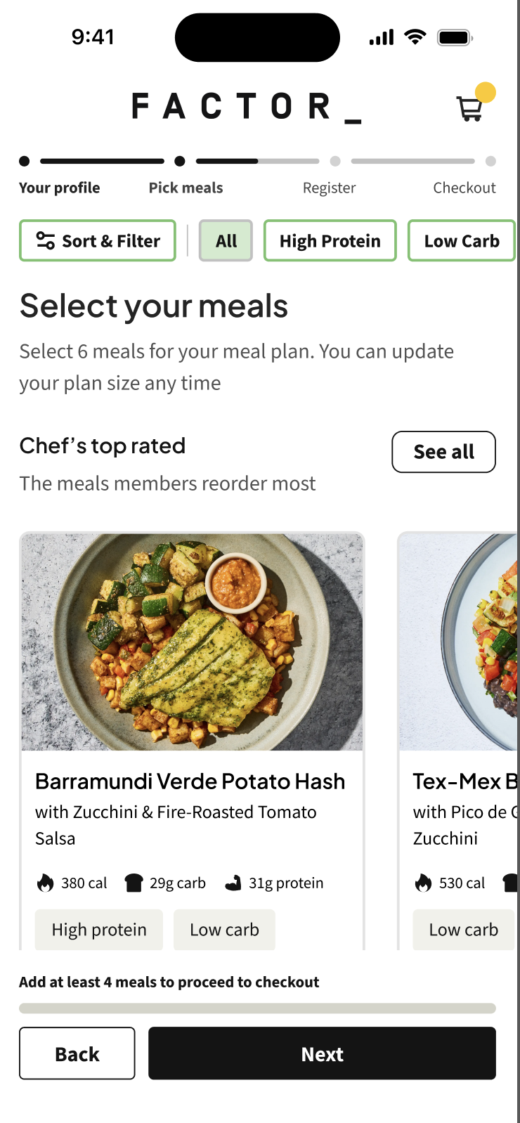 Product interface example 19